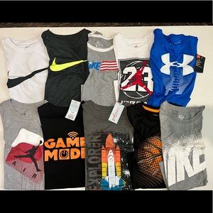Boys Nike, Jordan, and cat & jack shirts size small